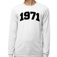 thumbnail image 2 of 1971 College Style Long Sleeve Shirt Unisex 4X-Large White, 2 of 5