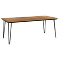 thumbnail image 3 of vidaXL Patio Table Dining Table with Hairpin Legs for Porch Solid Wood Acacia, 3 of 33