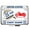 Chrome, variant on Motorcycle Metal License Plate Frame with U.S. Coast Guard Design - Black