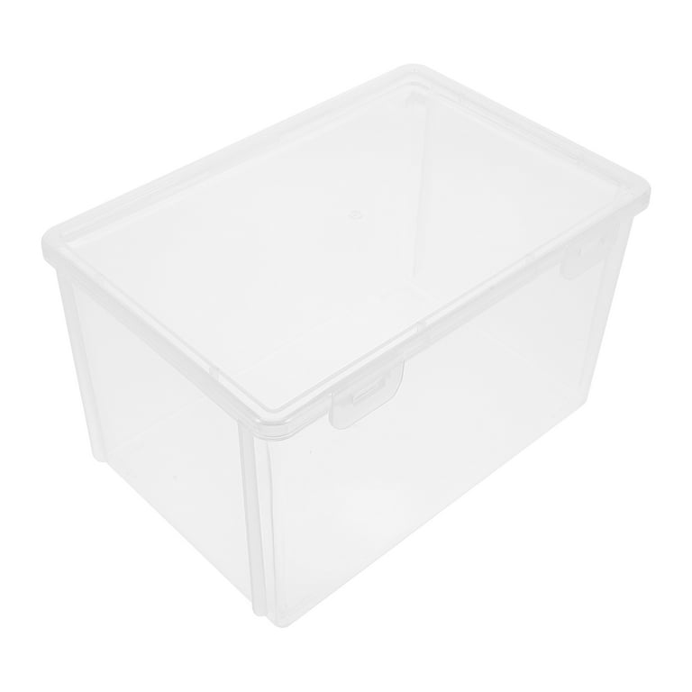 Etereauty Bread Container Box Storage Keeper Dispenser Containers Loaf Case Clear Plastic Bin Cake Refrigerator Fresh Airtight, Size: 21.3X14.7X12.7CM