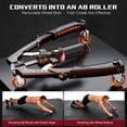 thumbnail image 4 of Twister Arm Trainer, 3 in 1 Hydraulic Power Adjustable Chest and Shoulder Workout Equipment with Ab Roller Wheels and Hooks, 4 of 7