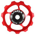thumbnail image 1 of Lixada LIXADA High-Performance Ceramic Bearing Rear Derailleur Pulley for Mountain Bikes, 11T Aluminum Alloy Tension Wheel, Single Red, 1 of 7