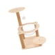 thumbnail image 1 of para gatos de madera, cápsula espacial transparente con postes rascadores, muebles para gatos, cama para gatos, torre para trepar para conejitos 38x63cm, 1 of 9