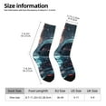thumbnail image 2 of Disketp Astronaut Helmet Reflections Unisex Crew Socks Lightweight Breathable Ventilation Ankle Socks, Mid-calf socks for Daily, 2 of 6