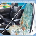thumbnail image 6 of Binienty Seashell Starfish Sweat Proof Car Seat Cover Washable Anti-Slip Automotive Seat Covers Towel/Blanket for Surfing Yoga Gym Workout, 6 of 8