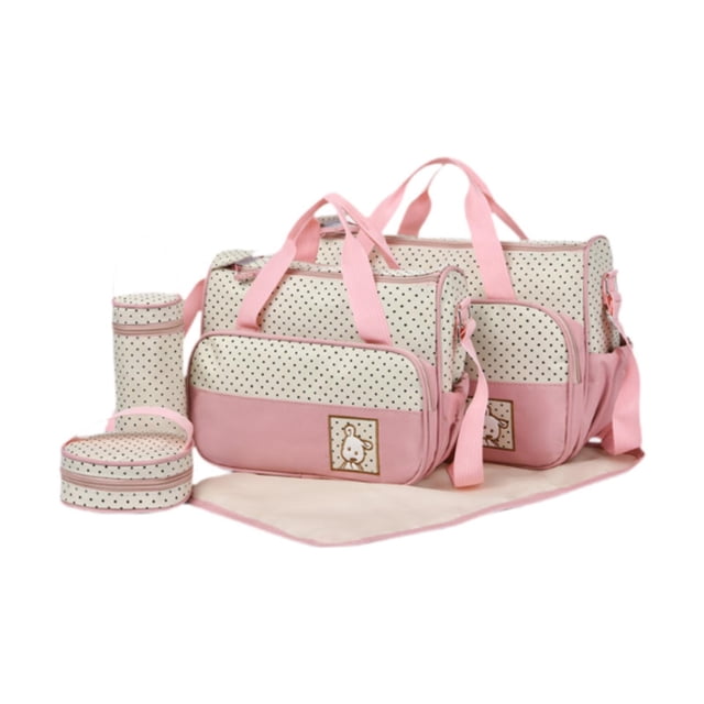 Juego de Bolsas para pañales Strade Fareast Limited con cambiador Rosa