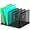 Black, variant on Desk File Organizer Upright Mesh Desktop Organizer File Sorter Office Organization File Holder for Home, Office & Classroom