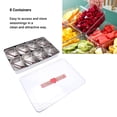 thumbnail image 4 of BANDEJA PARA SERVIR DIVIDIDA CON 8 CUCHARAS, Servidor de Condimentos, Bandeja para Servir Con Diseño de 8 Rejillas, Caja para Refrigerios, Contenedor de Charcutería, Platos, 4 of 7