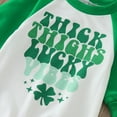 thumbnail image 5 of ASFGIMUJ Boys Girls Long Sleeve St.Patric.k's Day Letter Prints Pullover Romper Sweatshirt 3 Month Body Suits Clothes 6t Leotard Long Sleeve Ballet Leotard 5t 18 Months Girl Dress, 5 of 7