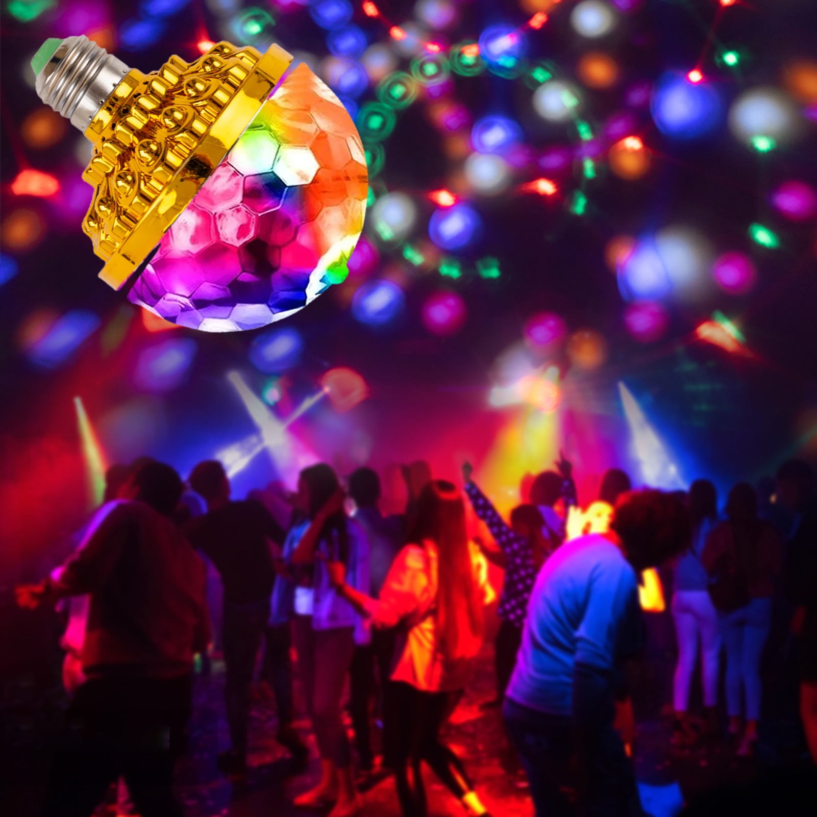Pousbo Colorful Rotating Magic Light Ball, 2022 New Led Disco Ball Colorful  Rotating Bulb, Premium Party Lights Disco Magic Light Bulb with Sockets,  LED RGB Strobe Party Lamp Bulb (B) - Yahoo Shopping