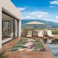 thumbnail image 3 of Outdoor Rug 5x8ft Palm Tree Leaves Branch Large Area Rug Plant Nature Indoor Outdoor Carpet Outdoor Rugs Mats for Patio Camping,RV,Front Door, Outside Decor, 3 of 9