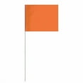 thumbnail image 2 of Marking Flags Florescent Orange 2" X 3" Flag With 12" Wire Staff (100 Flags), 2 of 5