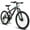 Gray, variant on Historyli Go5H Mountain Bike, 24" Mountain Bicycle With Rubber Non-slip Tires, Front Fork & Shock Absorber, Steel Frame Full Suspension Beach Urban Bike For Mens Womens