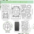 thumbnail image 2 of Comic Burst Die Cuts for Card Making Comic Dialogue Frame Metal Cutting Dies Manga Style Embossing Cutting Stencil Craft Paper Birthday Card Gift Decoration Stainless Steel Color 1set, 2 of 9