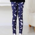 thumbnail image 4 of Odeerbi Kids Girls Cropped Leggings Stretchy Tights Pants Baby Pattern Printed Milk Silk Leggings Comfortable Slim Cropped Trousers White, 4 of 4