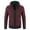 Red, variant on Riecok Knit Jacket for Men Long Sleeve Hooded Jackets Zip Up Coats with Pockets Solid Comfortable Stylish Outetwear