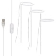 thumbnail image 2 of 3 Head Led Succulents Grow Light Full Spectrum Lights with Stand , Annular Growing Light USB Interface Ring Lamp Flower Grow Lights for Garden Potted Plant Seed Starting (White), 2 of 8