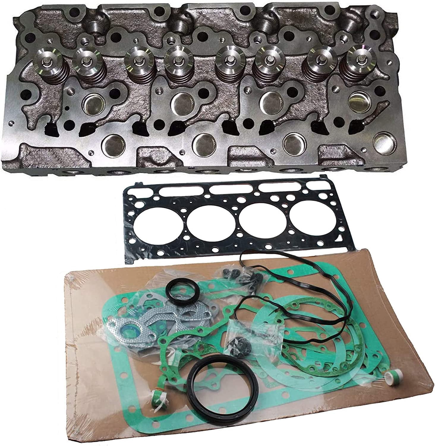 Seapple Complete Cylinder Head + Full Gasket Kit 6655153 Compatible ...