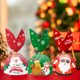 thumbnail image 1 of Bolsas navideñas con forma de orejas para dulces (50 unidades). Ideales para regalos, como dulces, snacks o para decorar fiestas., 1 of 7