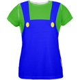 thumbnail image 1 of Halloween Italian Green Plumber Costume All Over Womens T Shirt, 1 of 2