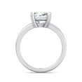 thumbnail image 3 of Miami - Moissanite Cushion Cut Lab Diamond Solitaire Engagement Ring With Double Band, 3 of 5