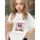 thumbnail image 2 of Young Girl's/Boy's "Back To School Cotton Graphic Tees, Back To School Clothes Girls, Black Short Sleeve Summer Shirts With Cute animal and School Theme, Round Neck Short Sleeve T-Shirt, 2 of 6