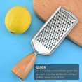 thumbnail image 5 of Stainless Steel Grater Citrus Zester Cheese Grater With Wooden Handle For Lemon, 5 of 5