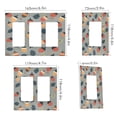 thumbnail image 2 of Yayeee Rocker Switch Wall Plate 1-Gang 4.6"x2.9" Home Decorative Outlet Cover, Gray Acorns Pattern, 2 of 6