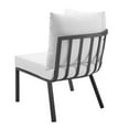 thumbnail image 5 of Lounge Chair, Aluminum, Metal, Steel, Grey Gray White, Modern Contemporary Urban Design, Outdoor Patio Balcony Cafe Bistro Garden Furniture Hotel Hospitality, 5 of 7