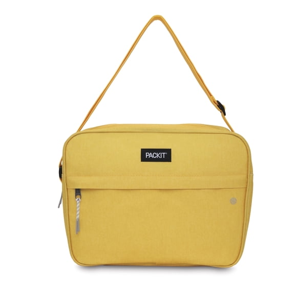 PackIt Zuma Bag Cooler 8.9 qt Soft-Sided Coolers, Yellow Solid Color