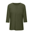 thumbnail image 3 of Womens Tops V Neck Summer Petal Sleeve Casual Tshirts, 3 of 4