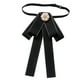 thumbnail image 3 of Corbata de lazo preanudada para mujer, elegante para eventos formales, versátil y sin arrugas. Negro, 3 of 9