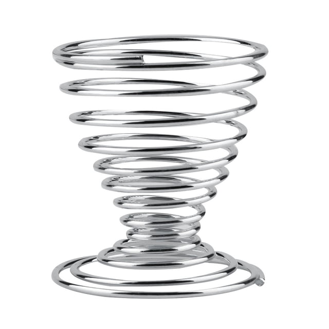 Plateau en Fil à Ressort Spiralé en Acier Inoxydable pour Oeufs Durs, Support de Rangement