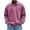 Pink, variant on Puntoco Men’s Vintage Mineral Washed Long Sleeve Polo Shirt, Loose Fit Retro Collared Casual Pullover Top Purple XL(XL)
