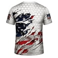 thumbnail image 4 of Zimjoy 2026 USA Soccer Jersey Shirts for Men Crewneck Short Sleeve United States Team Fan International Football Shirt Retro Streetwear Top Blue S, 4 of 4