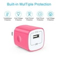 thumbnail image 3 of Micro USB Cable with Android Charger, Hootek 6FT USB A to micro cable High Speed Fast Charging Cable, usb cable micro with USB Wall Charger Fast Charger Adapter Plug, android charger block, Pink, 3 of 8