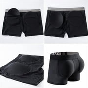 JOCKMAIL Mens Boxer Briefs Mesh Mens Underwear Boxer Back Mens Padded Underwear Boxer with Hip Pad
