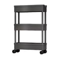 thumbnail image 1 of stanreset Bathroom Organizer 3/4 Tier Storage Cart With Rotating Wheels Raise Border Defense And Drop Kitchen black,3 layers 20cm, 1 of 6