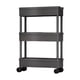 thumbnail image 1 of Carro de almacenamiento versátil Cateissary para organizar el dormitorio 3 capas 15 cm negro, 1 of 6