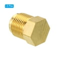 thumbnail image 3 of Uxcell Male 5/8 SAE / 7/8"-14UNF Brass Seal Plug Flare Tube Fitting 45 Degree Hex Pipe Fittings 3 Pack, 3 of 5