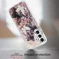 thumbnail image 5 of XPM for Motorola Moto G Power 5G 2025 Phone Case, Epoxy Glitter Flowers Bling 3D Butterfly Fashion TPU Hybrid with Shockproof Protection Cover for Moto G Power 5G (2025) (Dark Purple), 5 of 8