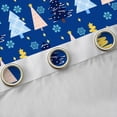 thumbnail image 4 of Feelyou Blue Xmas Tree Curtains Pack of 2 (42x84 Each), Merry Christmas Curtains Blackout, Princess Fairy Tale Bedroom Curtains, Microfiber Bedroom Decor, 4 of 6