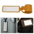 thumbnail image 5 of Unique Bargains 1 Pc Portable Luggage Tag for Travelling Ginger Yellow Polyurethane, 5 of 5