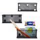 thumbnail image 4 of Mesh Magnetic Storage Baskets - Set of 1 (Black) with Anti-Slip Feature and Strong Magnets - Magnetic Locker Organizer and Pencil Holder for Whiteboard and Refrigerator (Black-1 pcs), 4 of 5
