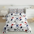 thumbnail image 2 of Manfei Ice Hockey Print Bedding Comforter Set 2pcs, Sport Theme Twin Comforter Sets, Athelete Gifts Bedding Set, Luxury Bedroom Decor, 2 of 8