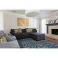 thumbnail image 2 of Feizy Saphir Callo Modern Damask, Tan/Taupe/Blue, 7'6" x 10'6" Area Rug Sheen Fade Resistant Bohemian & Eclectic Ikat Floor Rug for Living room Bedroom, 2 of 5