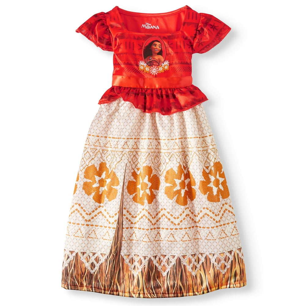 Moana Disney's Moana Toddler Girls Fantasy Nightgown Pajamas (2T4T)