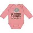 thumbnail image 3 of Inktastic My Grammy and Grampy Love Me Boys or Girls Long Sleeve Baby Bodysuit, 3 of 5