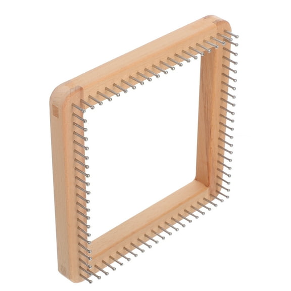 Raindrops Looming Kit Knitting Loom Light Yellow Wood 1Set Diy Board For Hats Scarves Shawls