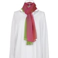 thumbnail image 7 of INSPIRE CHIC Women's Scarf Chiffon Silky Gradient Color Lightweight Long Wrap Shawl Rose Light Green, 7 of 7